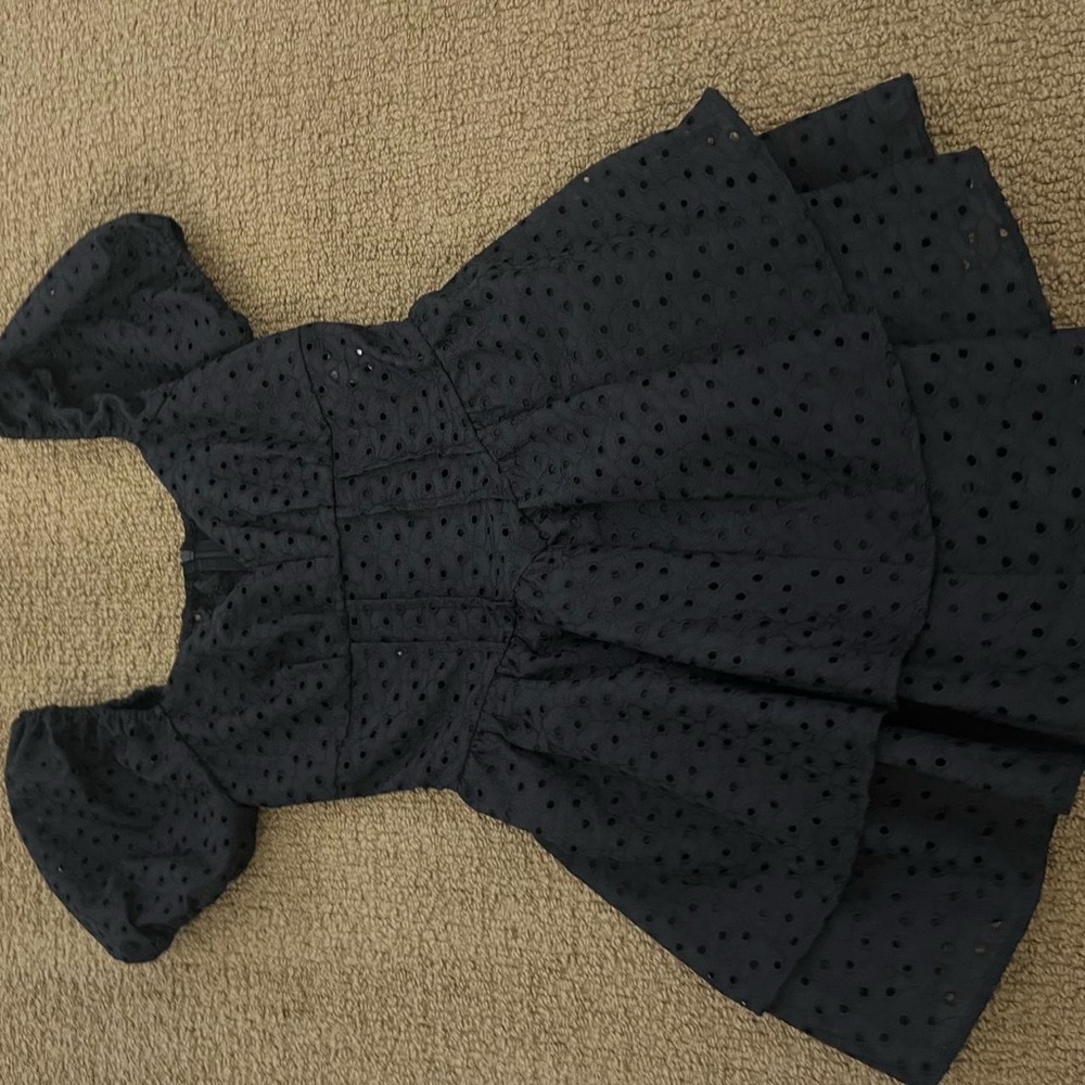 Black Puff Sleeve Dress